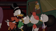 Louie panicking at scrooge