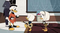 Donald sings an impartial song about Scrooge