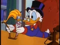 Scrooge with harp