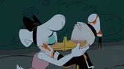 Daisy and Donald’s first kiss