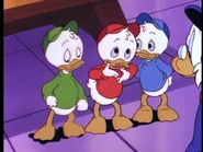 "Uh, he got tied up."