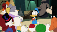 Della and the others mad at Donald