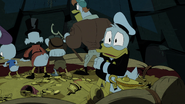 Della and her family fighting off the scorpions while Donald unexpectedly makes a wish