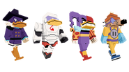 Minecraft DuckTales (2017) Darkwing Gizmoduck, Quackerjack, Megavolt skins