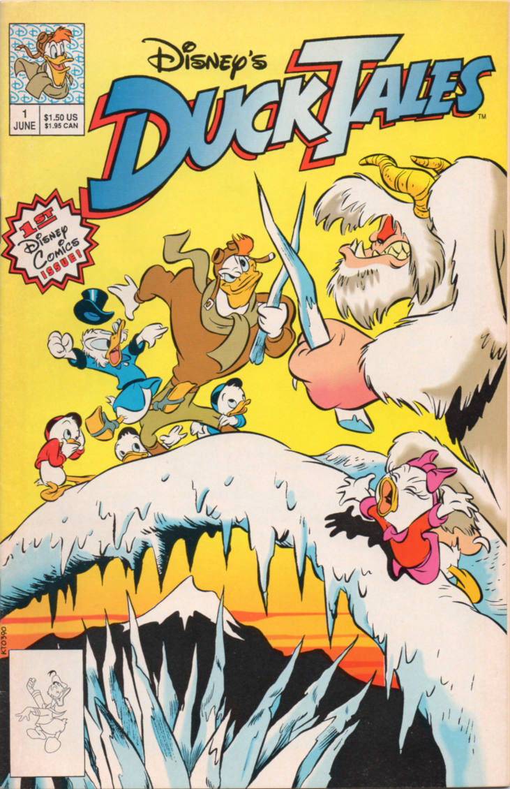 Picsou 漫画 DUCKTALES　Disney　scrooge comic Comic Book, Duck Tales, Disney's, #7, December, 1990, Uncle