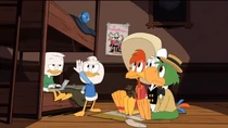 Dewey and Louie explaining to the caballeros about the IT-list
