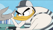 Glomgold's beard is fake