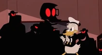Donald fighting the shadows