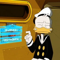 Donald initiating the launch sequence to Lunaris' test rocket