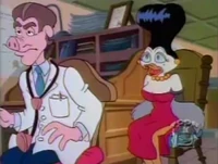 A scene from "All My Ducklings" - the female actress shares her features with 