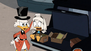 Della carried away Scrooge again