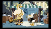 Donald realizing Storkules was his new roommate