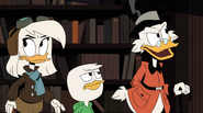 Della, Louie, and Scrooge proceeding further