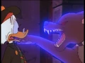 Hound scares Scrooge