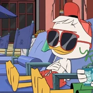 Huey wearing sunglasses in "The Forbidden Fountain of the Foreverglades!"