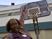 2x17 Laverne hangs from hoop