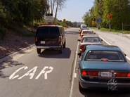 Janitor in the carpool lane