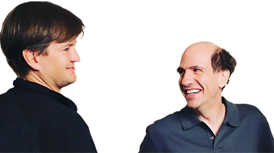 Bill shooting A One Story Town with Sam Lloyd