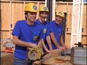 5x2 J.D. Jason and Keith building a house