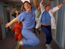 6x13 happy about scrubs