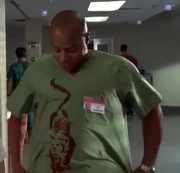 Blutspritzer eines Patienten