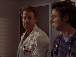 Dr. Cox blames himself for the death of Dave, especially as he wasn't needing a kidney immediately