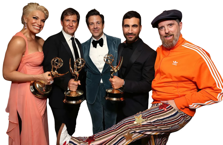 Bill with Ted Lasso's main players.
