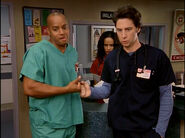 Turk and J.D. stare at breasts