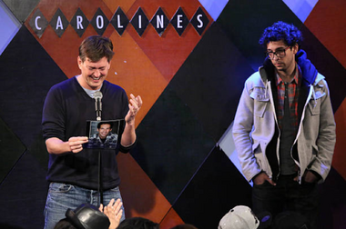 Lawrence doing some standup.
