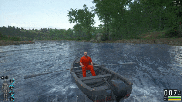 Motor Boat Row Animation