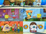 SpongeBob Getting Fired From 4 Restaurants Scenes
