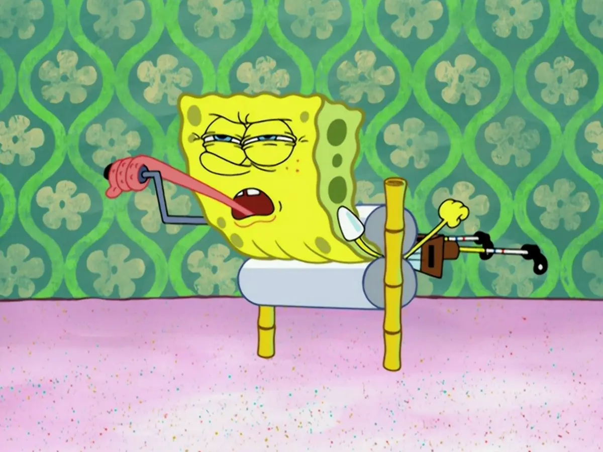 Spongebob 7. Губка боб foxmults.. губка боб вечный клей. spongebob stuck in the wringer.