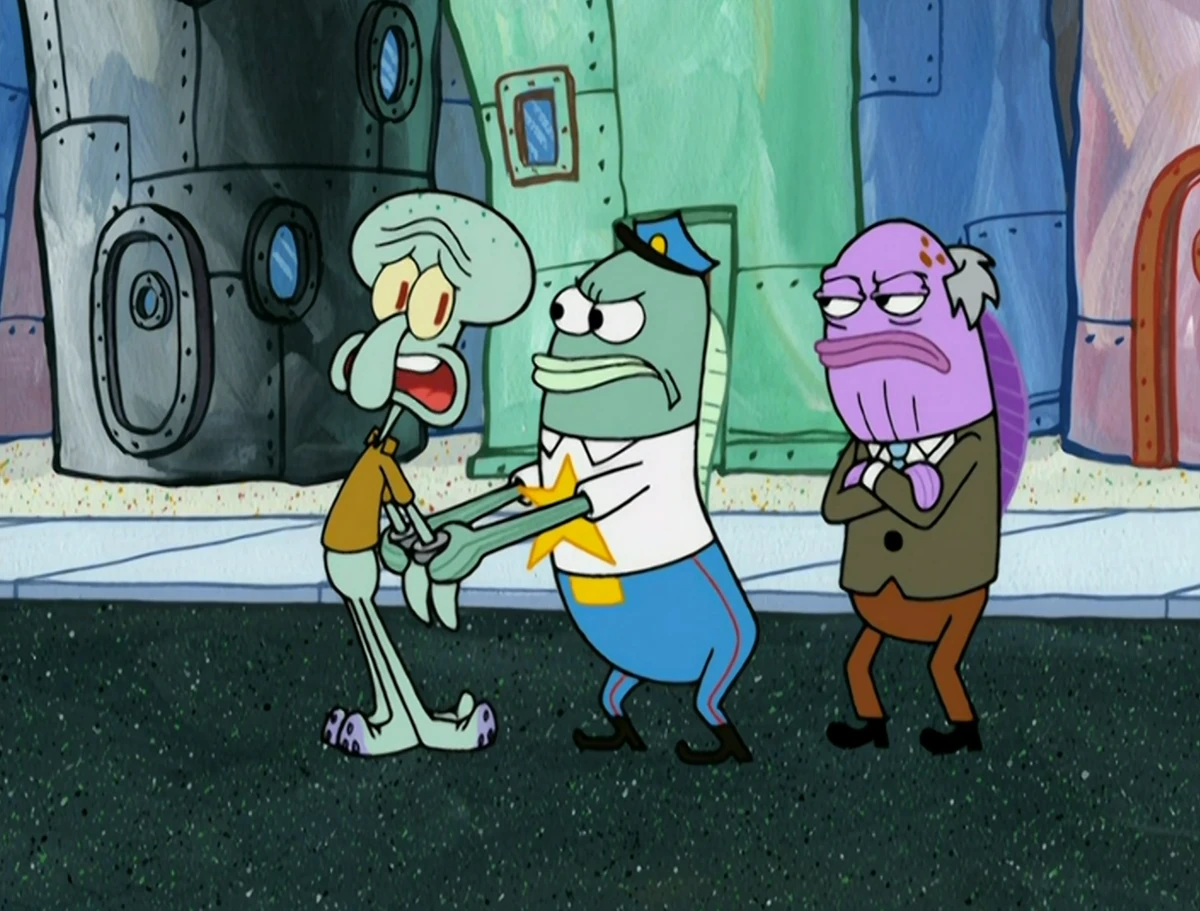 The Squidward Goes to Jail Scene ScumBob Wiki Fandom