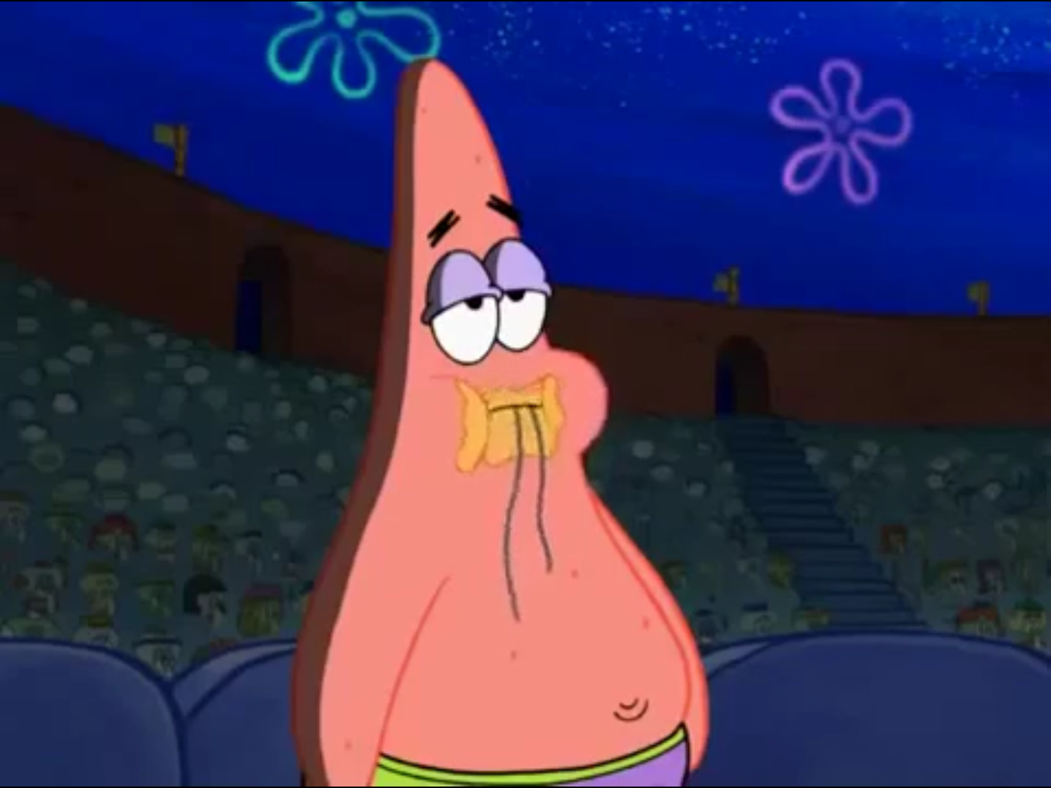 spongebob eating patrick