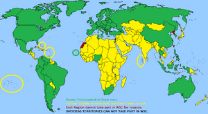 WSC Participation map