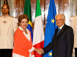 Presidentes de Brasil e Italia — Planalto