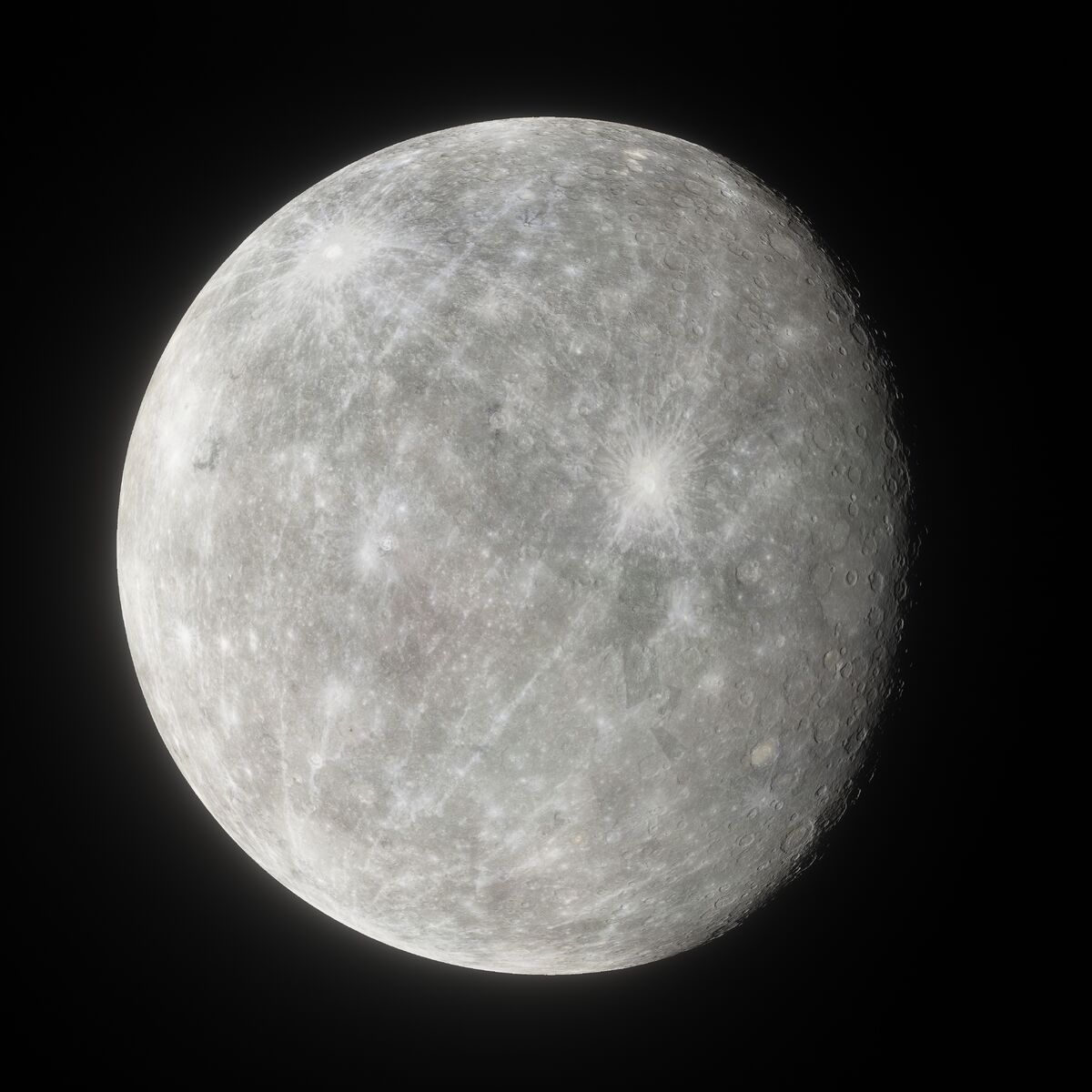 Mercury Galaxy Stars View Mercury Planet Stock Photo