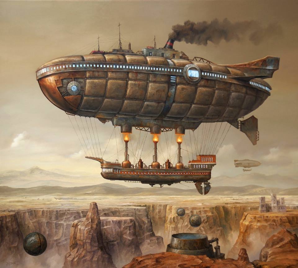 steampunk airships dirigibles