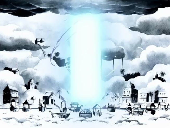 One Piece] Theory: Raijin Island's perpetual lightning was caused by a Goro  Goro no Mi fruit user before Enel, just like Punk Hazard's weather  phenomena. : r/AnimeTheory