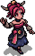 Erlina in combat.