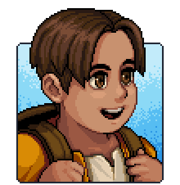 Talk portrait of kid Garl.