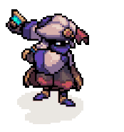 Resh'an's attacking animation from the official Sea of Stars website.