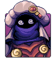 Talk portrait of Resh'an with a shocked expression.