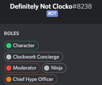 Definitely Not Clocko Roles