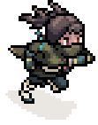 Seraï's running animation from the official Sea of Stars website.