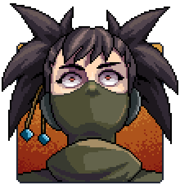 Talk portrait of Seraï with a shocked expression.