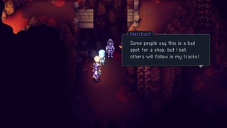 The merchant at Autumn Hills.