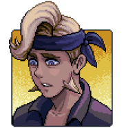 Talk portrait of Valtraid with a troubled expression.