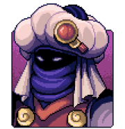 Talk portrait of Resh'an with a determined expression.