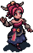 Erlina idle combat animation.